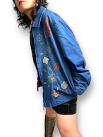 Embroidery denims jacket