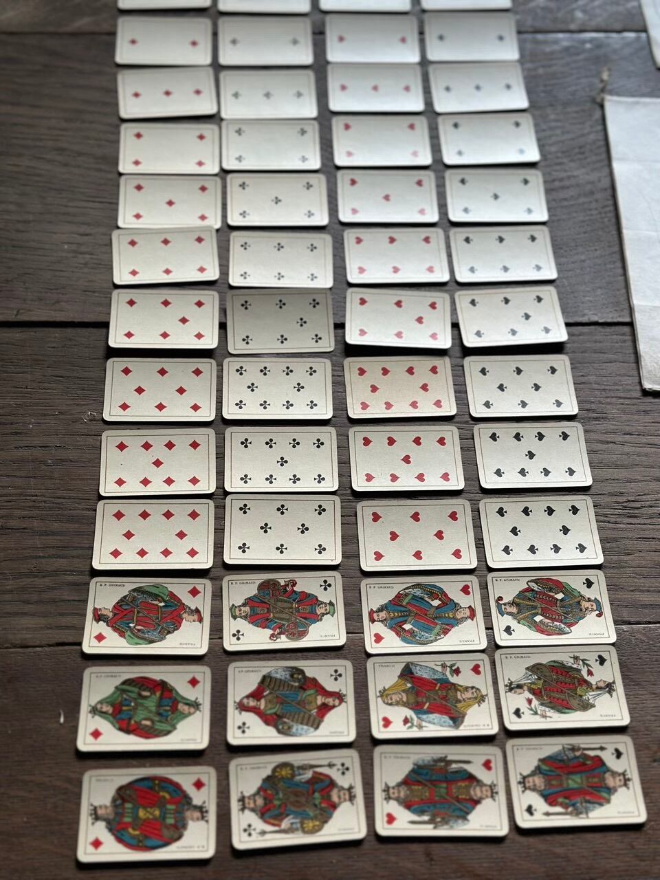 仏グリモー社 手のひらサイズのミニトランプ B.P. GRIMAUD | Brocante