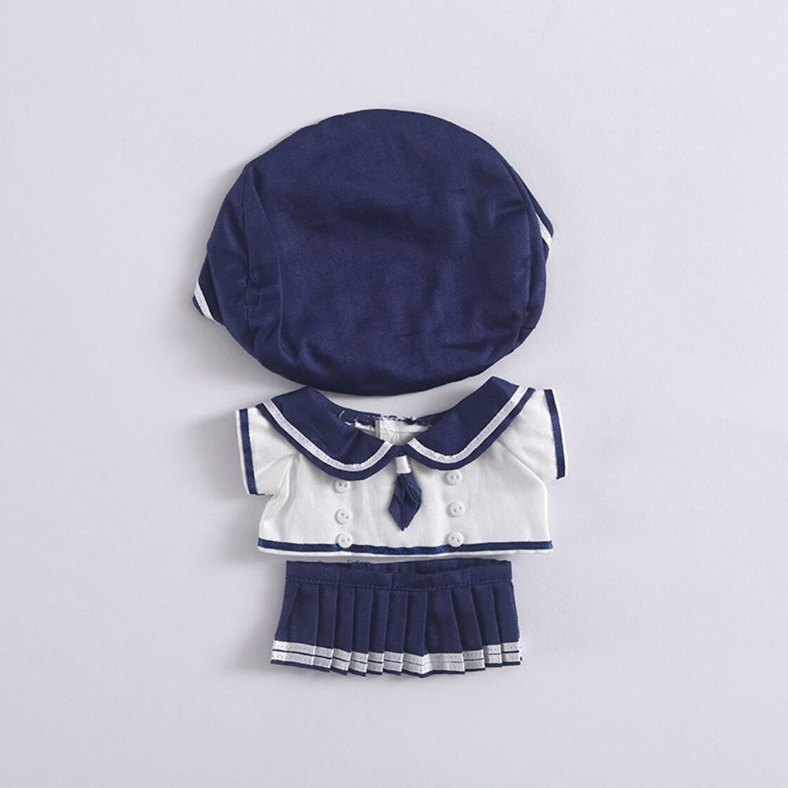 3点セットセーラー服 ミニ洋服 20cm 着せ替えぬいぐる服 ぬいぐるみ用 