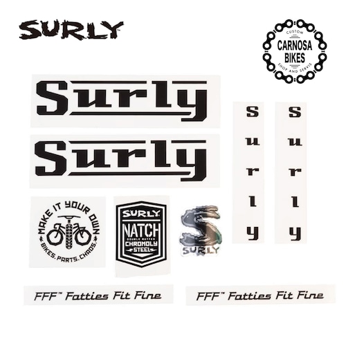 【SURLY】Pacer Decal Set  [パーサー デカールセット] Black