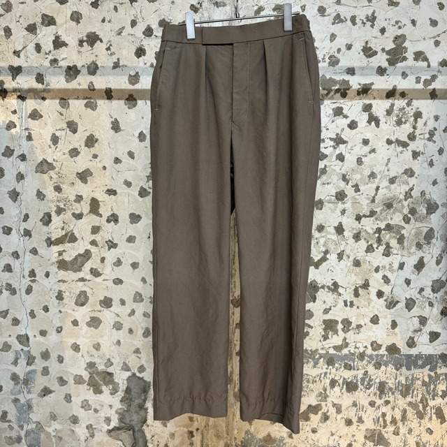 【omitsuのおつくろい】OVER DYED OFFICER PANTS_GREIGE