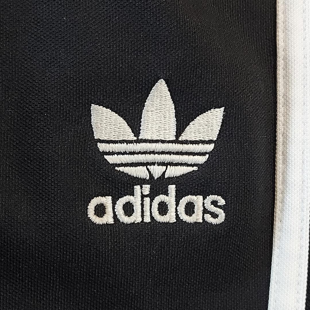 adidas アディダス トラックパンツ トレフォイル 刺繍 L 黒 17864 | fuufu