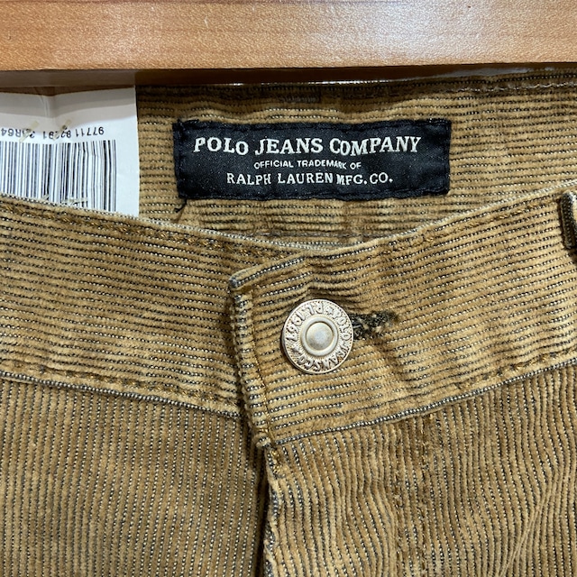 『送料無料』新品　POLO JEANS ビンテージ加工　コーデュロイパンツ　W34L30