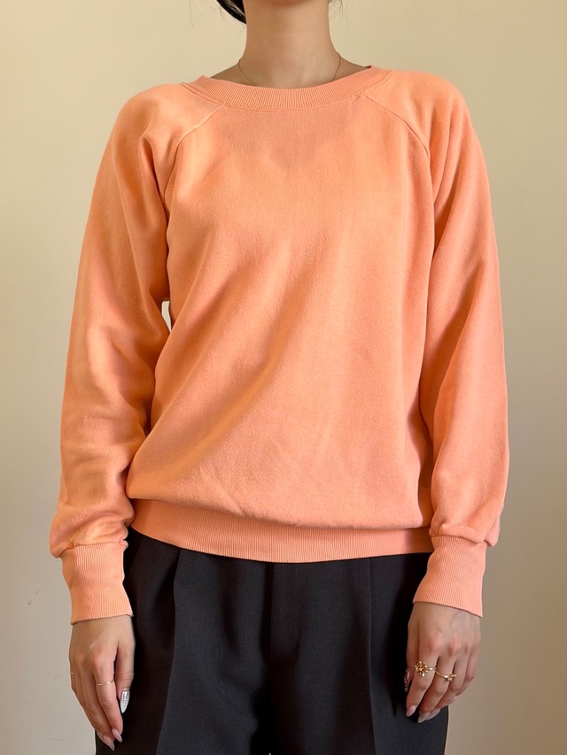 CU17-16 USED SWEAT "USA製" -CORAL PINK-