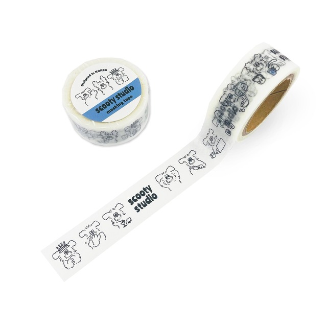 scooty studio　マスキングテープ　18mmマステ　X01