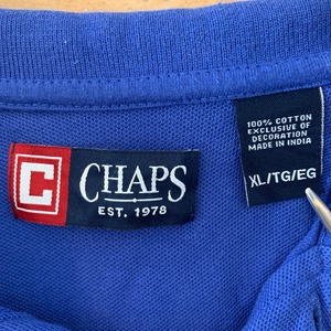 【CHAPS】 ポロシャツ XL アメリカ古着 オーバーサイズ ワンポイント