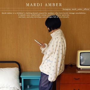 «予約»«Mardi Amber»«ママサイズ» フリースジップアップ