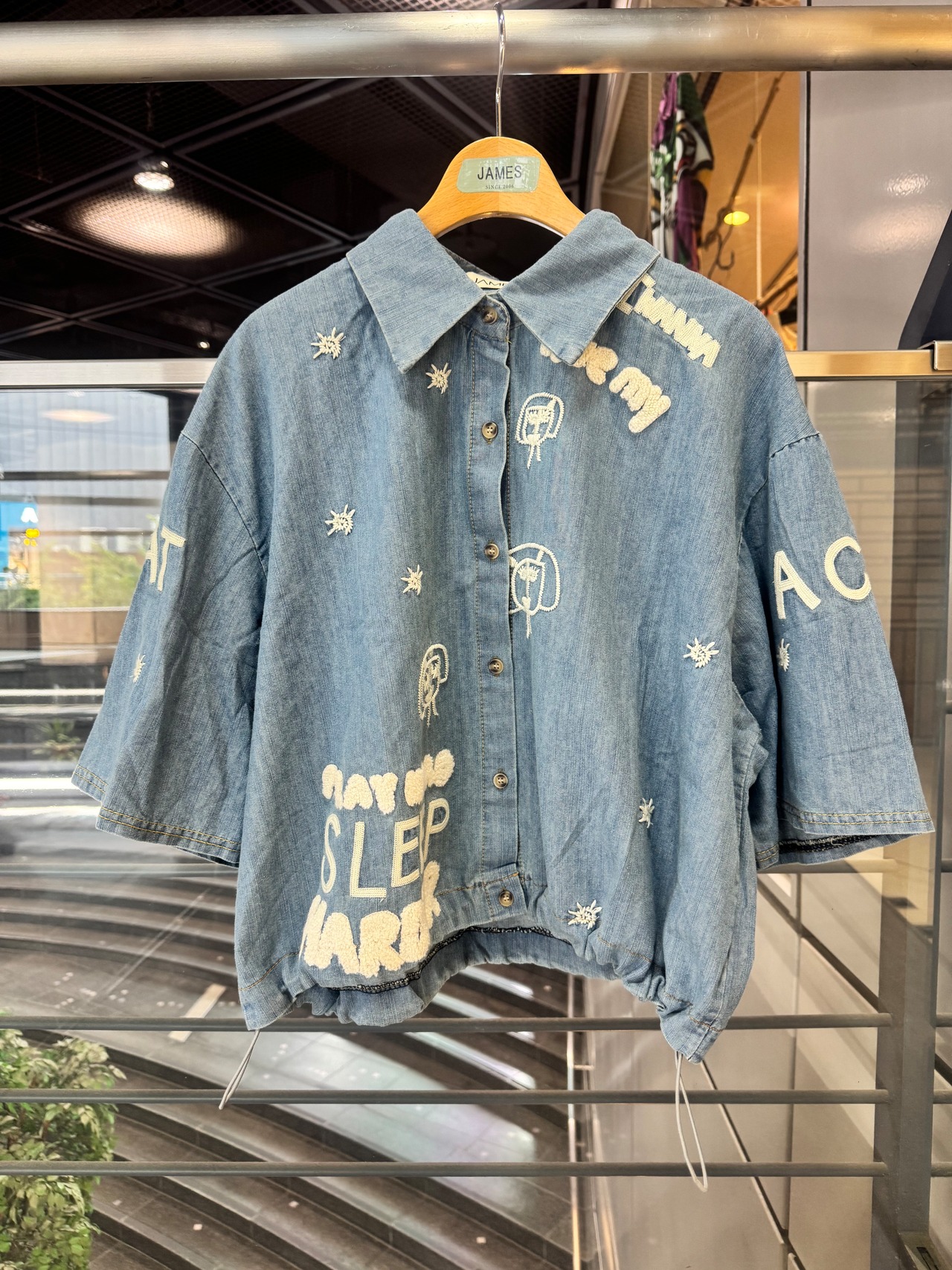 HARDER フェイス刺繍シャツ