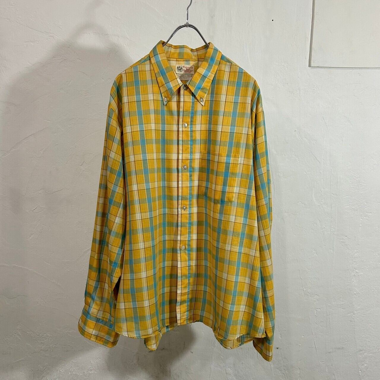 ~70s University Hall B.D. Check Shirt