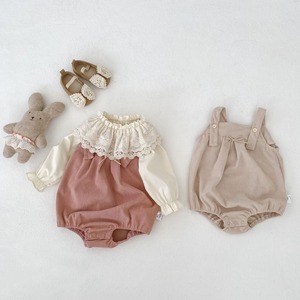 【BABY】コーデュロイ蝶結びサロペット