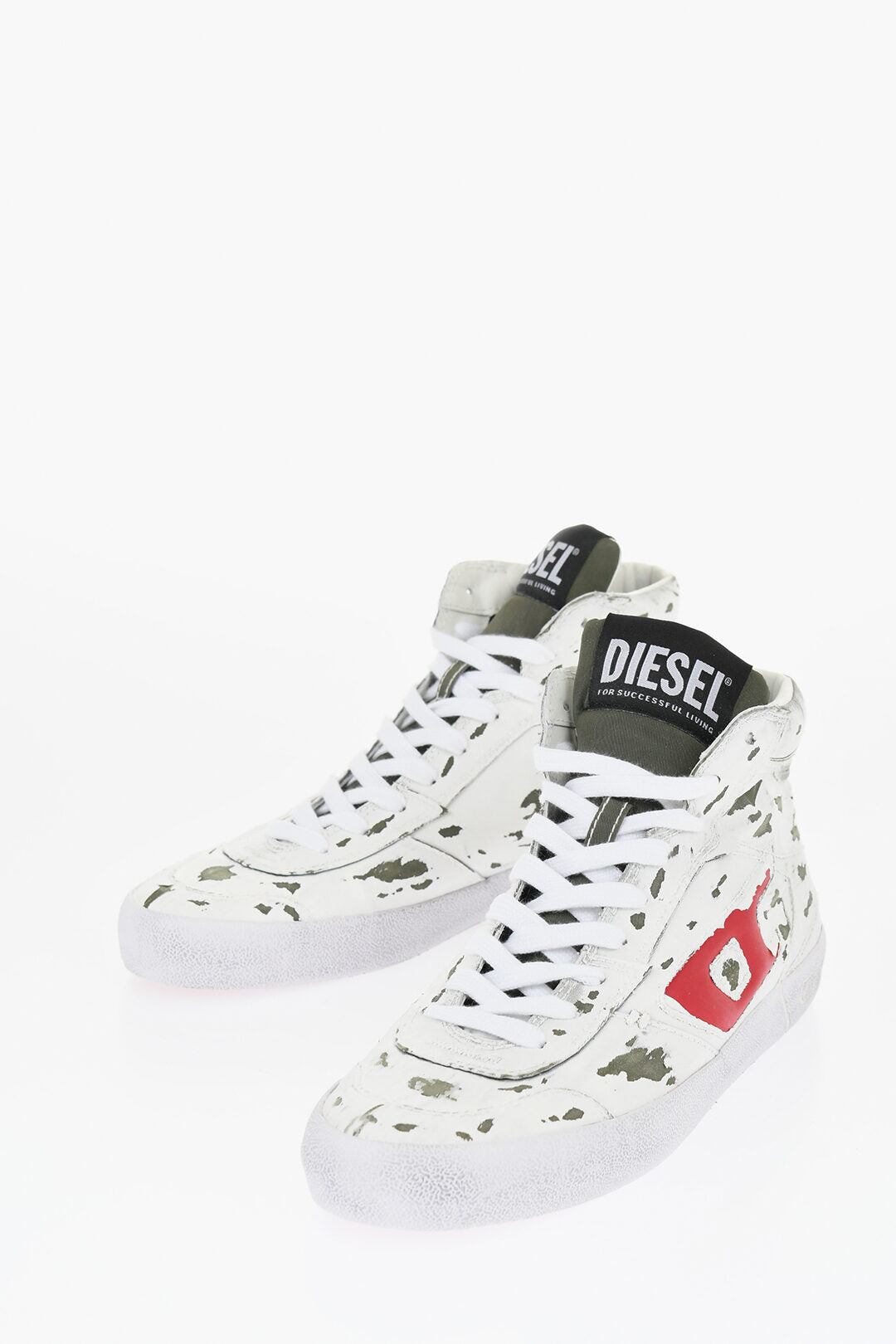 DIESEL スニーカー レザー・ファブリック・ラバー