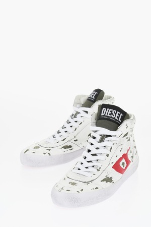 DIESEL スニーカー レザー・ファブリック・ラバー