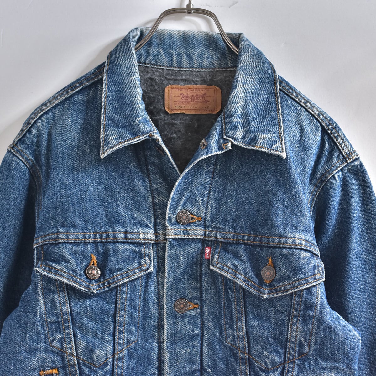 90s 00s levi's リーバイス 2nd デニムジャケット 70555 有名な