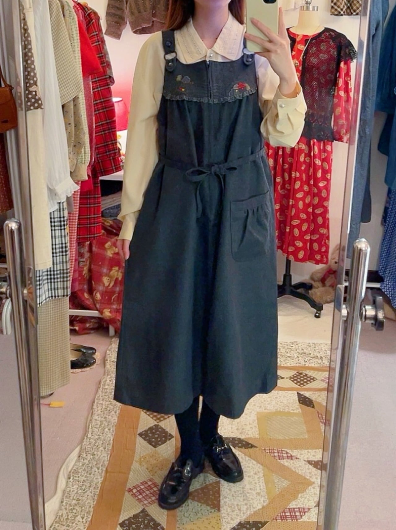 house trail jumper skirt