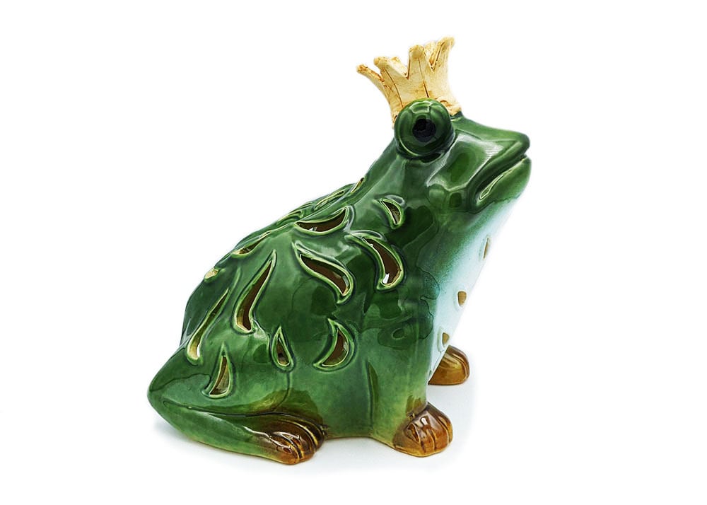 香炉 キャンドルホルダー カエル置物 王冠蛙 | caeru