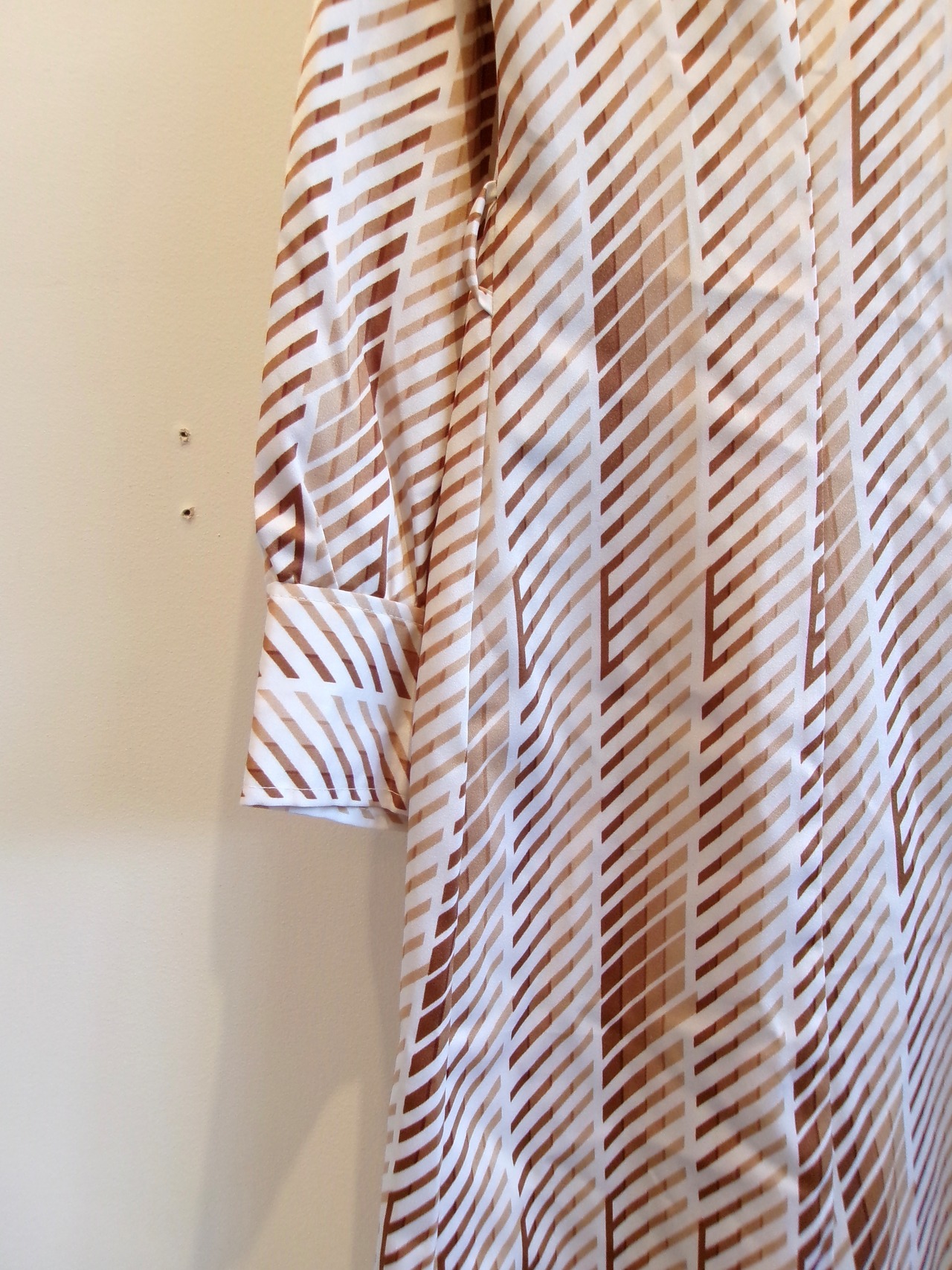 Stripe pattern shirts dress