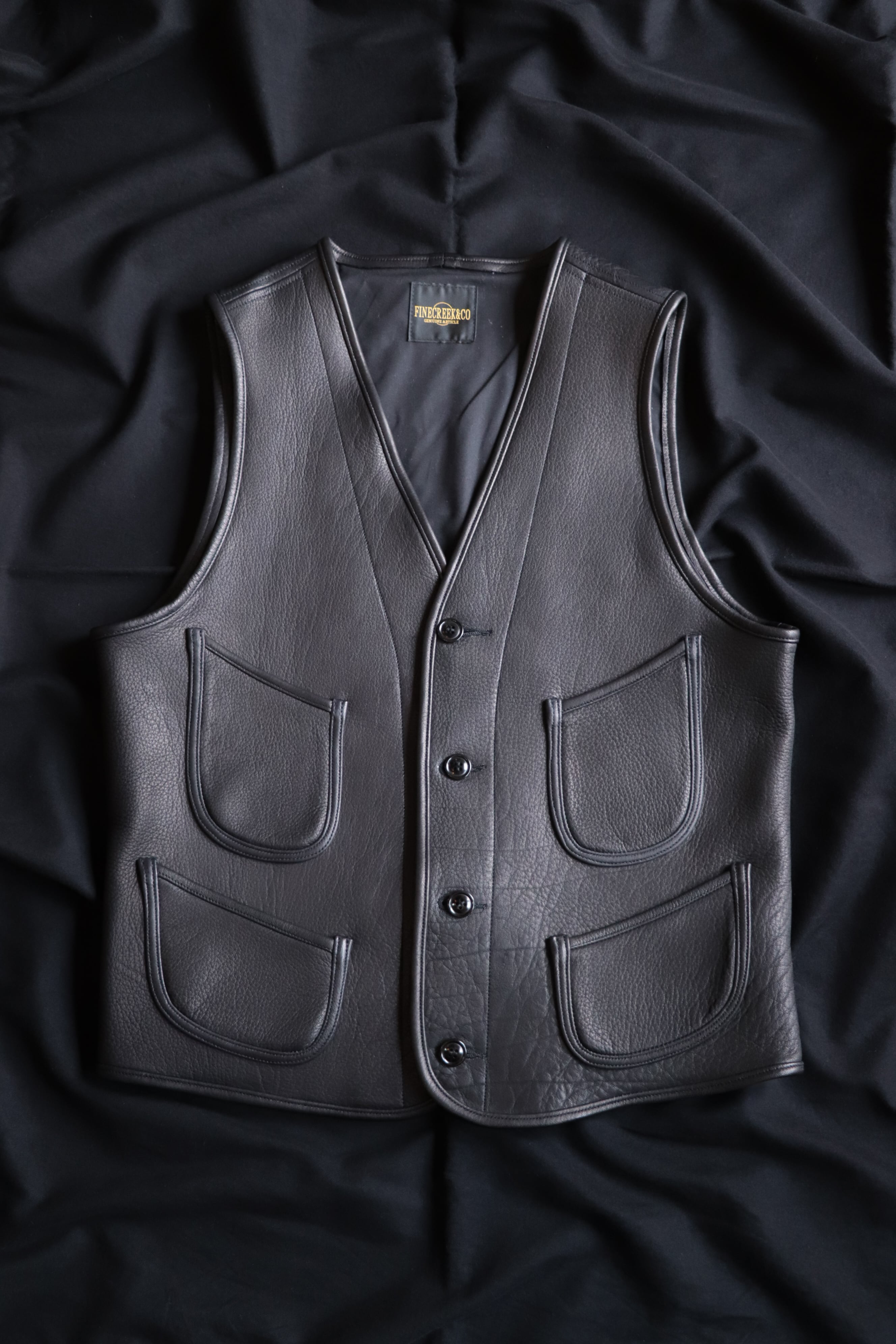 トップス FINECREEK&CO Jefferson size:38 Black FINE CREEK & Co/ファインクリークアンドコー Jefferson Deer