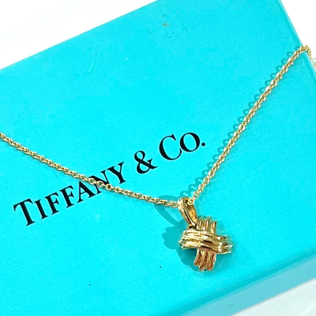 Tiffany & Co. 750 K18 ゴールド ネックレス TIFFANY & Co.】【750】2907 18K シグネチャー ネックレス／750 K18YG