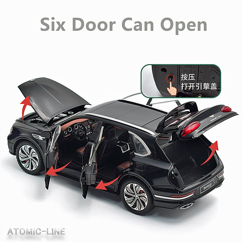 Bentley ベンテイガ 1/24 ミニカー 全3色 ライト点灯 エンジンサウンド