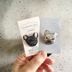 mattsumi ufu  手刺繍ブローチ　フレンチブル