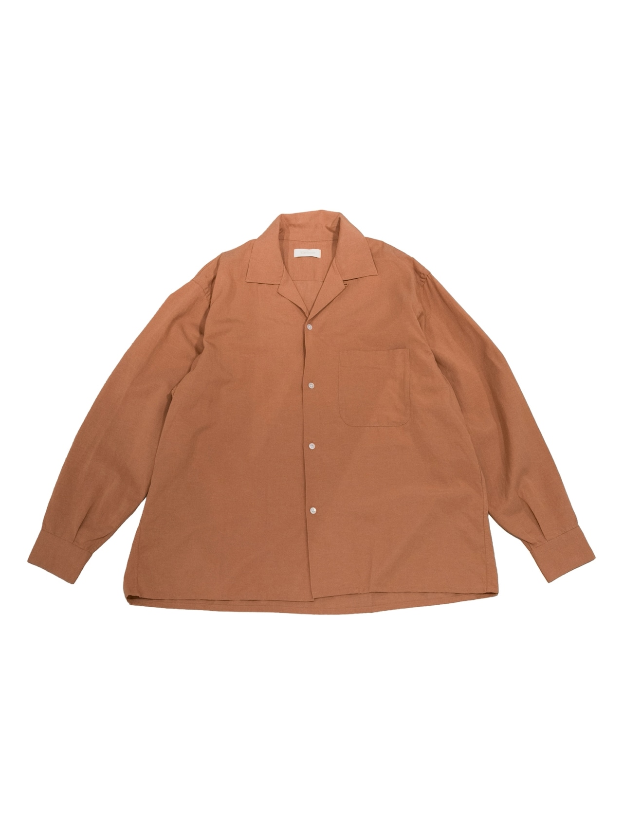 Washed Tencell Open Collar Shirts