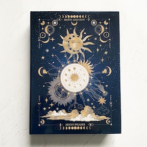 魔法の本のようなブックボックス 月と太陽、始まりの物語 "MOON&SUN" / 小物入れ