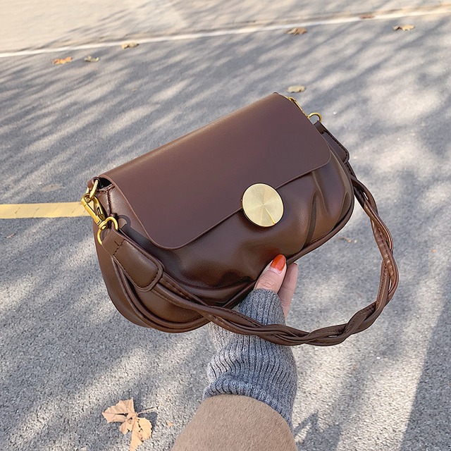 オータムウィンタースタンダード レトロ 秋物 冬物 スクウェア メッセンジャーバッグ 手作りハンドバック20143939156