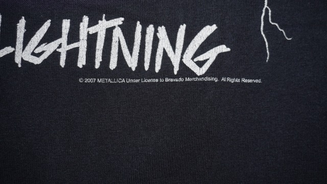 【L】メタリカ 2007  ヴィンテージTシャツ ライドザライトニング