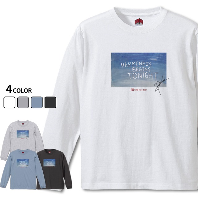 【HAPPINESS 長袖】 ルカデザインTシャツ