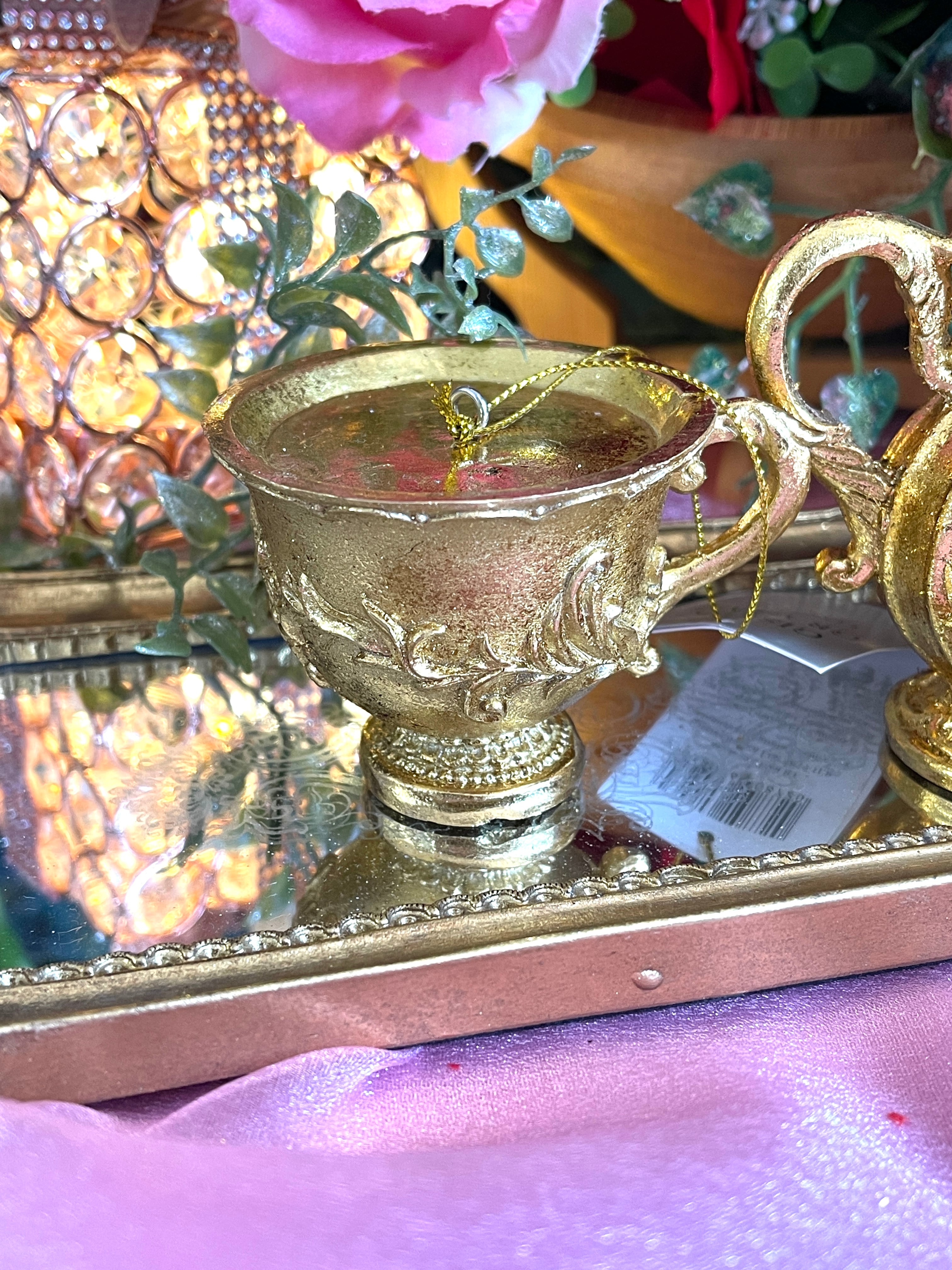 BUCKINGHAM PALACE ティーポット、ティーカップ オーナメント ◇2025新作◇2個セット◇オーナメント◇ティーポット＆ティーカップ
