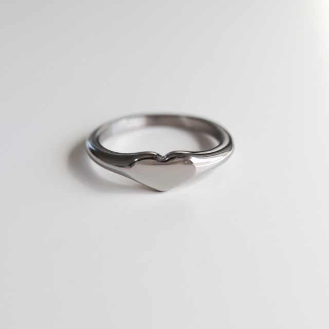 stainless heart ring