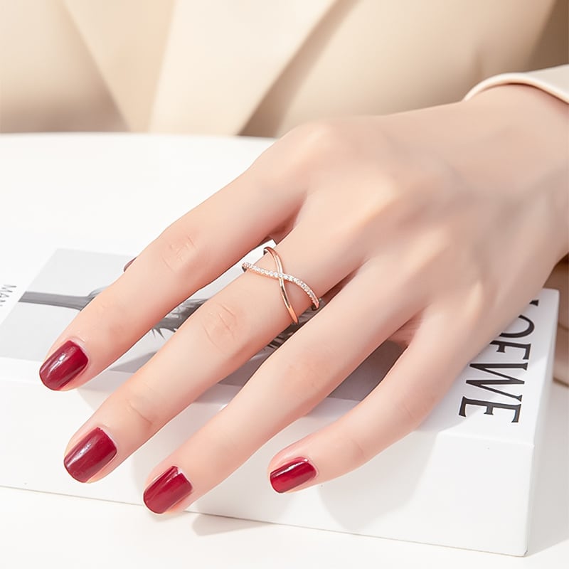 【関税・送料無料】Vitaly★Infinite クロスリング 2色 インフィニティ リング レディース 指輪 ring | Pay ID