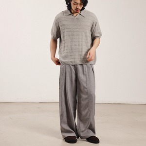 ドレープストライプ・ワイドスラックス N3603