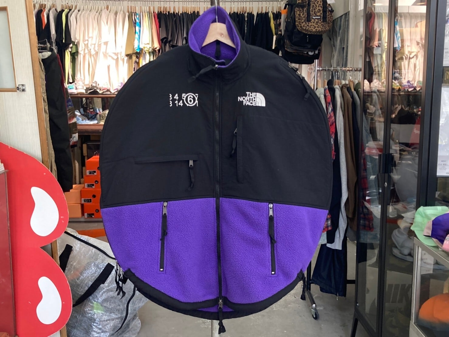 MAISON MARGIELA × THE NORTH FACE CIRCLE DENALI JACKET SMALL PURPLE ...