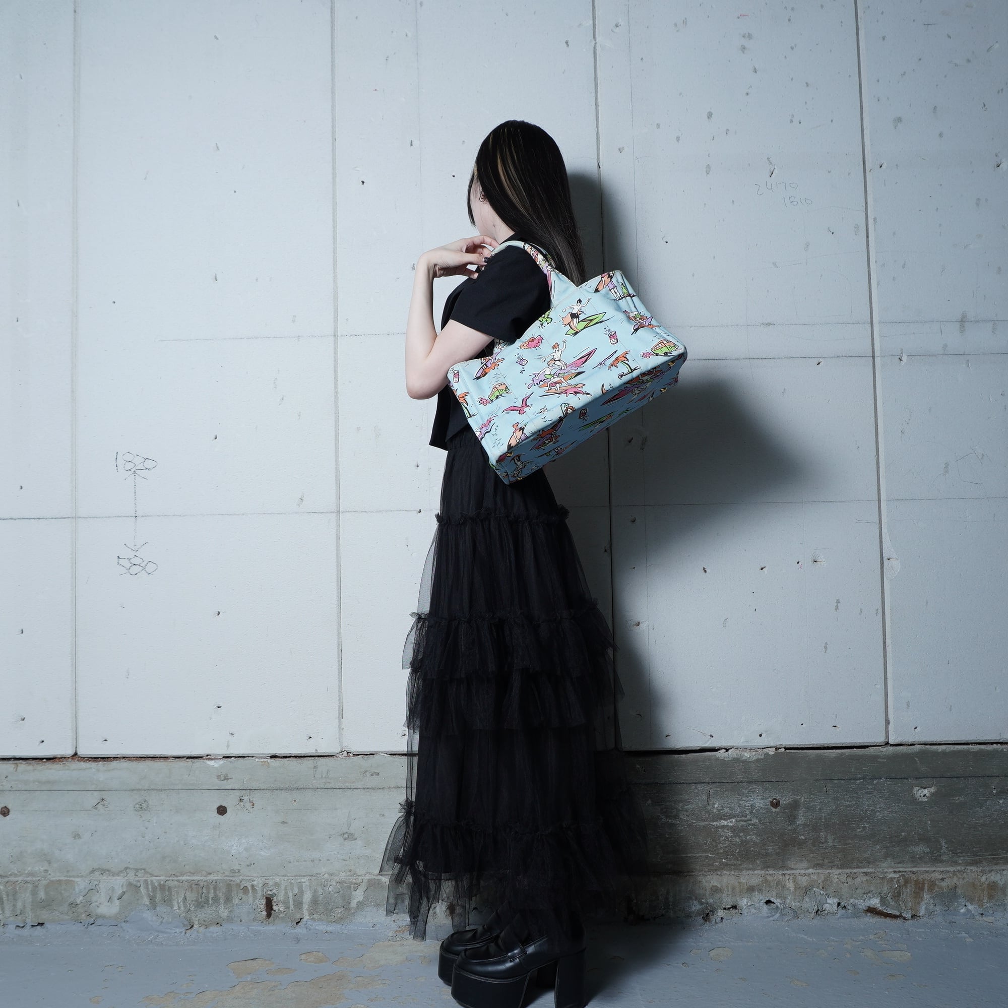 PRADA】プラダ サーフデザイン ハンドバッグ light blue | MIXHIVE
