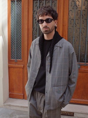 Wool Check Shirt Jacket - Check