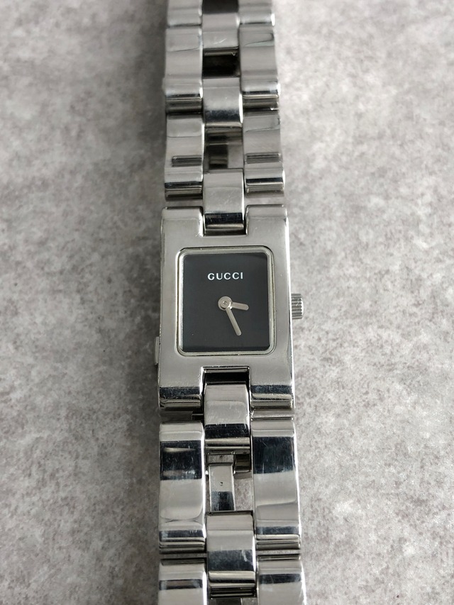 GUCCI グッチ 腕時計 シルバー スクエア ステンレススチール 2305L クウォーツ vintage ヴィンテージ オールド njz8b5