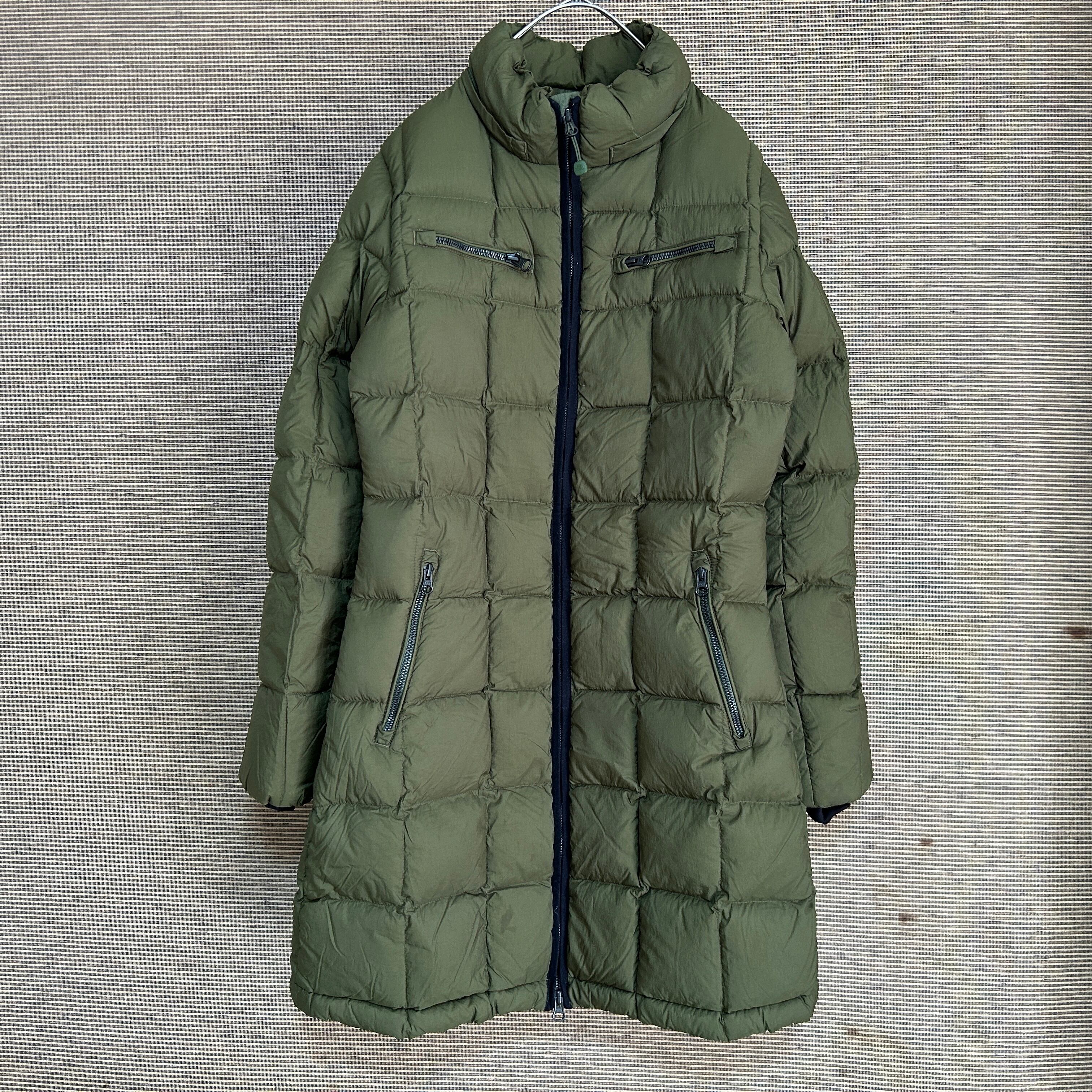 ノースフェイス ロングダウンコート US規格 ダークブラウン刺繍ワン