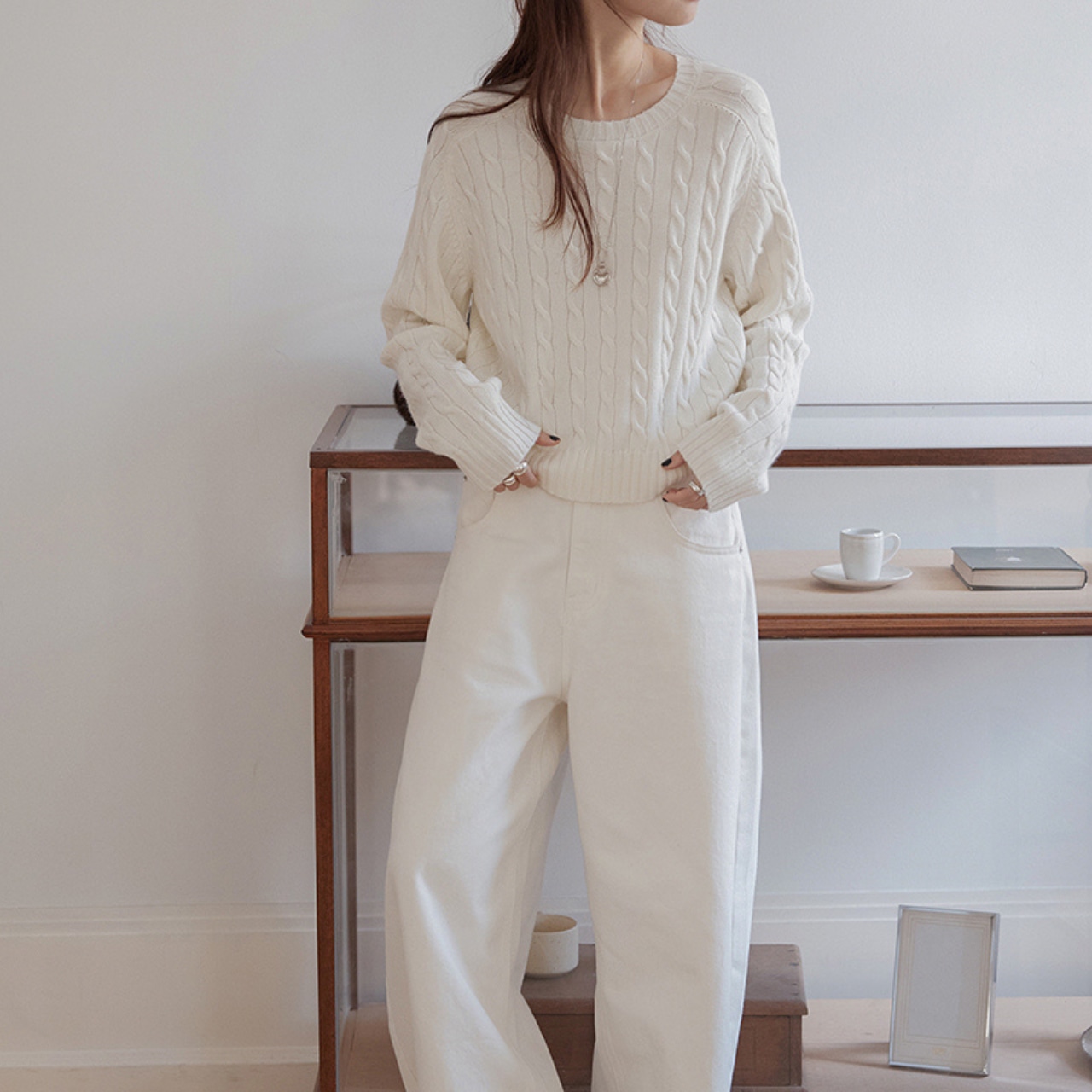 Cable Knit Pullover T3820