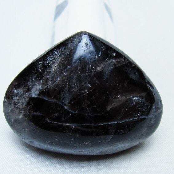 モリオン 置物 ハート 黒水晶 一点物 145-2016