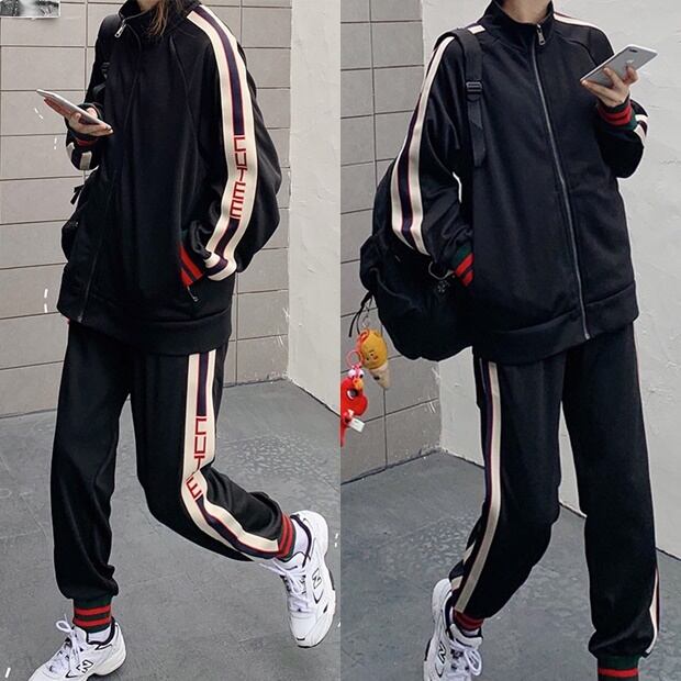 してお セットアップ レディース ジャージ リブ レディース服 パンツ