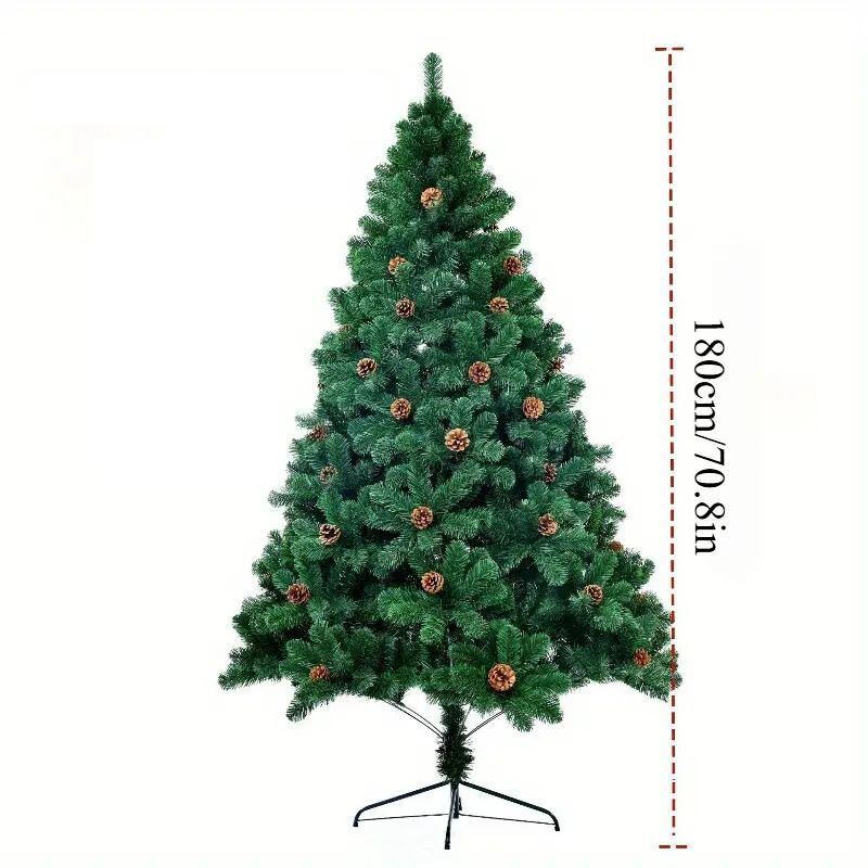 クリスマスツリー 大きめ 全長180cm 松ぼっくり おしゃれ かわいい