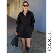 side pleats shirt/2color