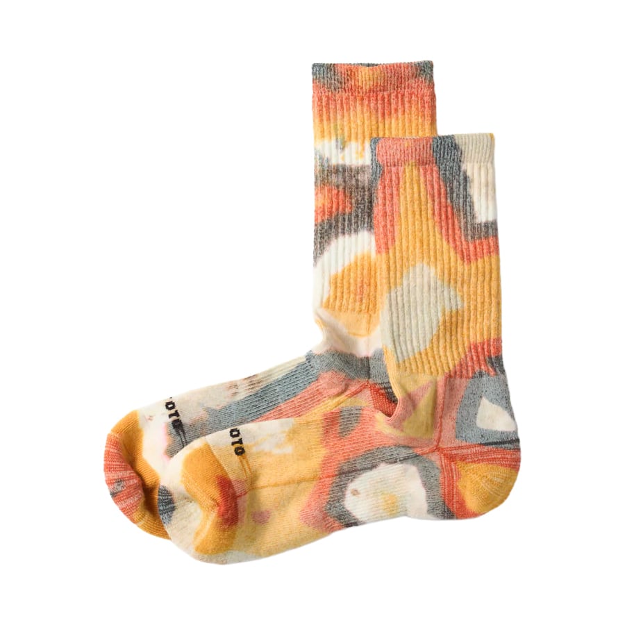 【DM便190円】ROTOTO ロトト ALLROUNDER ”MERINO CREW TIE DYE” オールラウンダー ”メリノ クルー タイダイ”