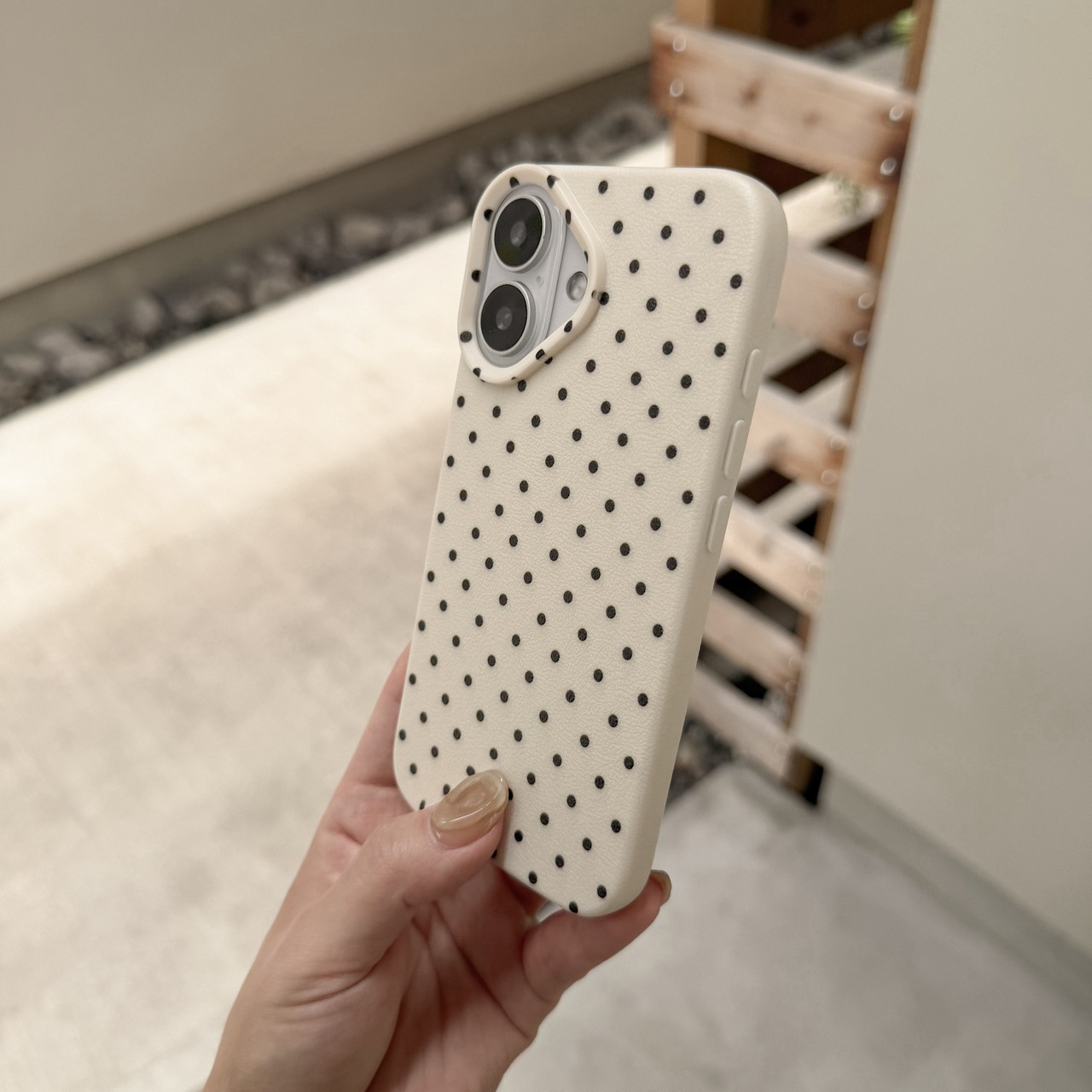 ［ phone case ］monotone dot