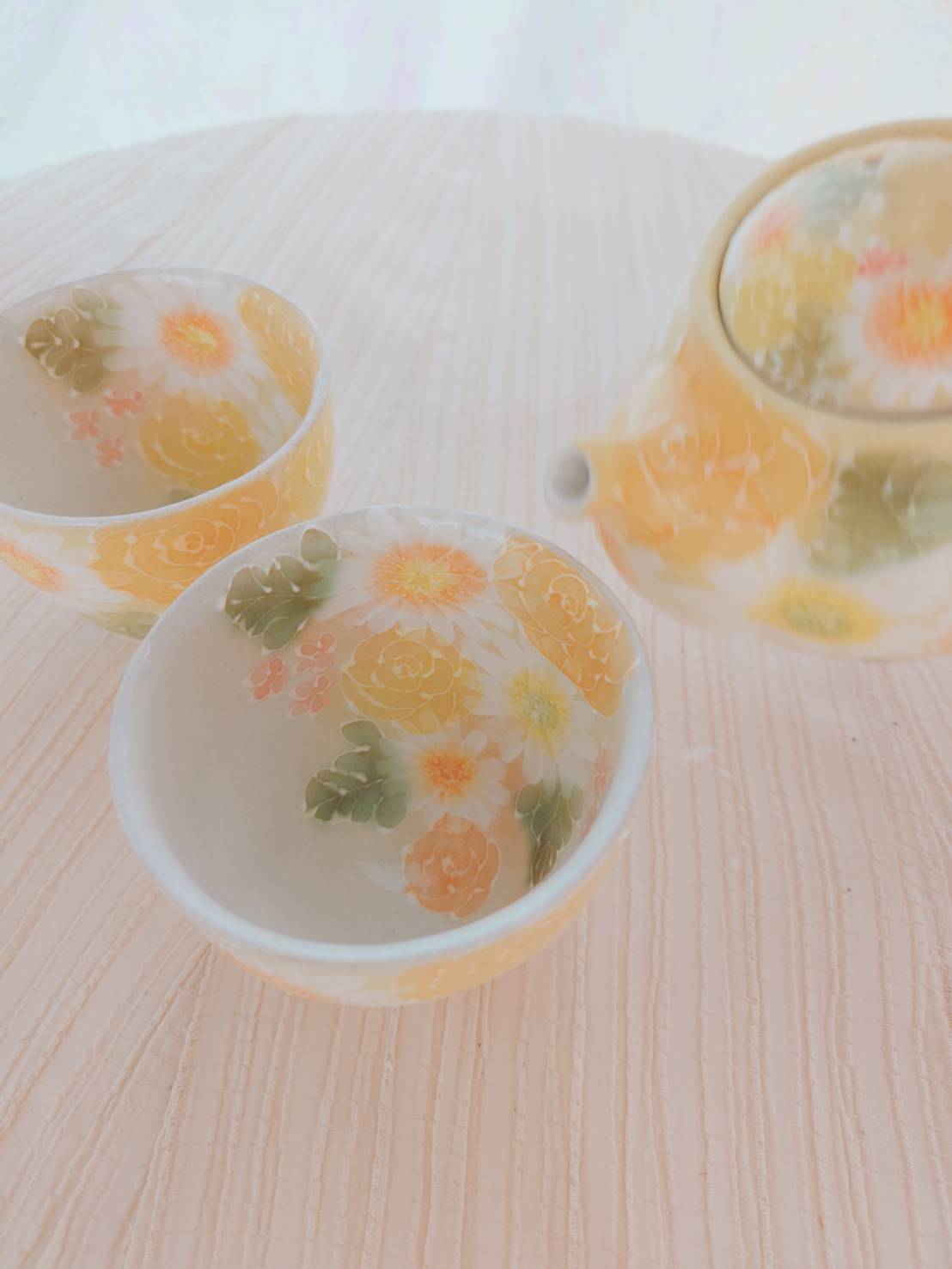 【値下げ】工房ゆずりは　彩ばら花紋　ワインクーラー　アイスペール　花器　鉢カバー 値下げ】工房ゆずりは 彩ばら花紋 ワインクーラー アイスペール