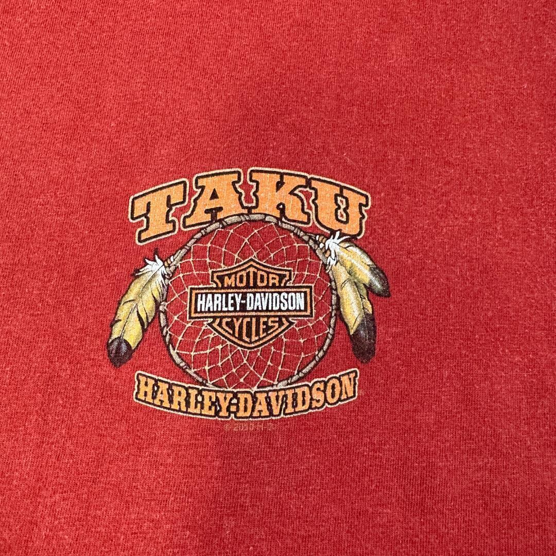 ハーレーダビッドソン Tシャツ 両面プリント バイク TAKU ハーレーダビッドソン Tシャツ 両面プリント バイク TAKU