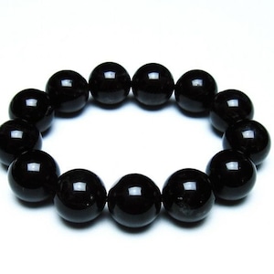 モリオン 黒水晶 ブレスレット 18mm 一点物 メール便可 [M便 1/10] 111-46378