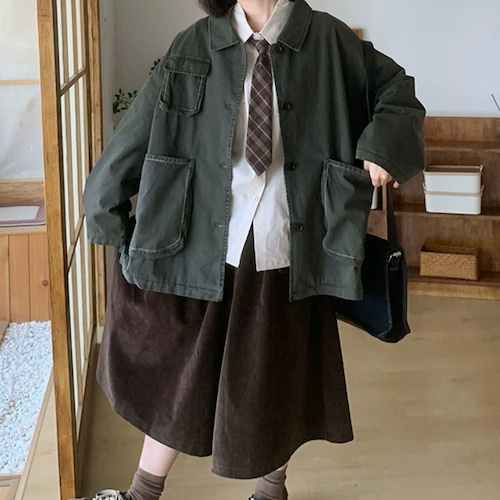 コーデュロイキュロットパンツ ・12552