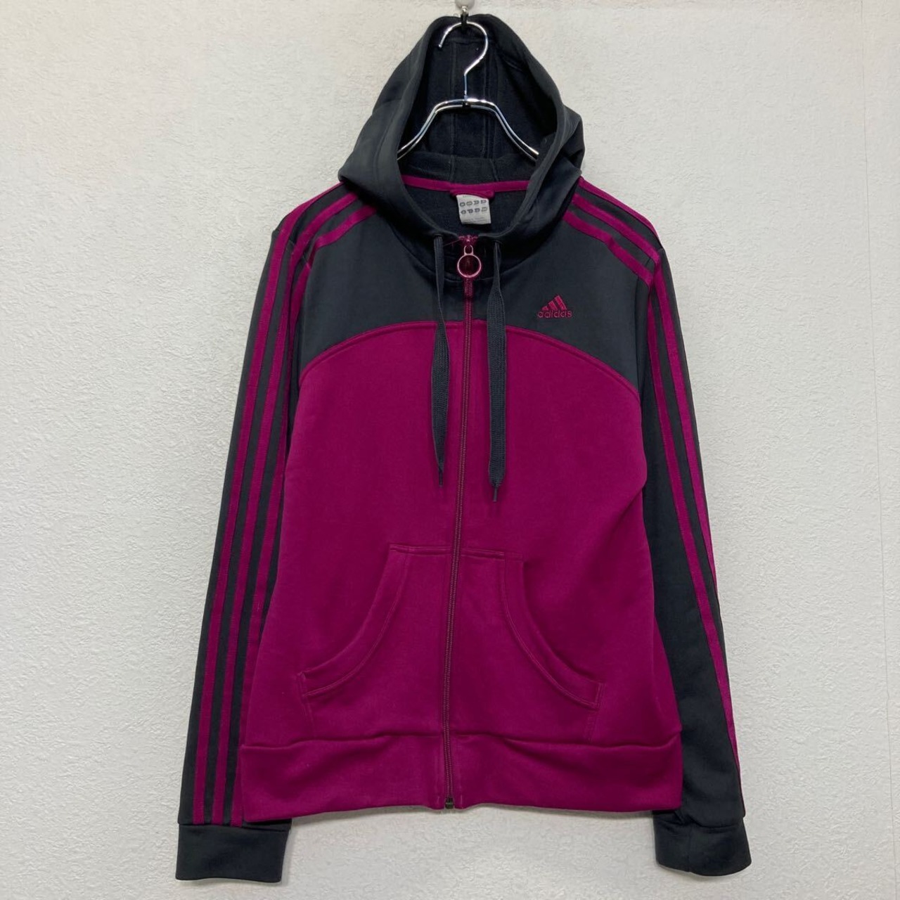 adidas ジャージ アディダス レディース M ピンク フルジップ スポーツ 
